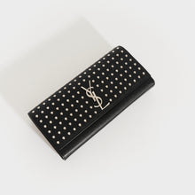 Load image into Gallery viewer, SAINT LAURENT Monogram Studded Clutch in Black