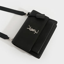 Load image into Gallery viewer, SAINT LAURENT Sunset Medium Leather Crossbody Bag in Black [ReSale]