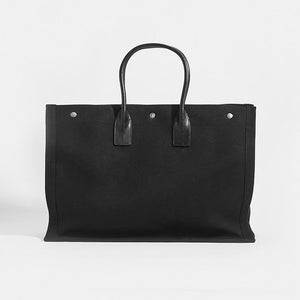 SAINT LAURENT Rive Gauche Tote Bag in Black