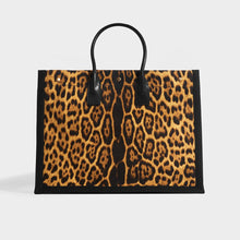 Load image into Gallery viewer, SAINT LAURENT Rive Gauche Tote Bag in Leopard Print