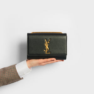 SAINT LAURENT Small Kate Shoulder Bag in Black