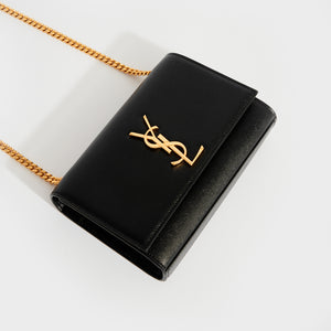 SAINT LAURENT Small Kate Shoulder Bag in Black