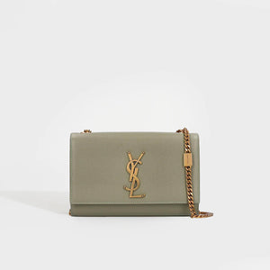 SAINT LAURENT Small Kate Shoulder Bag in Light Sage