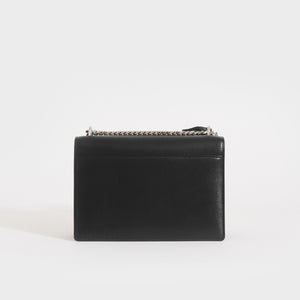 SAINT LAURENT Sunset Medium Leather Shoulder Bag in Black