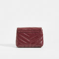 Toy LouLou Shoulder Bag in Dark Red Leather