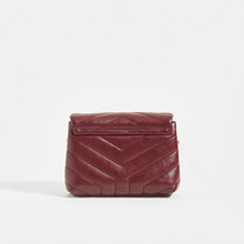 Load image into Gallery viewer, SAINT LAURENT Toy LouLou Shoulder Bag in Dark Red Leather