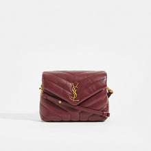 Load image into Gallery viewer, SAINT LAURENT Toy LouLou Shoulder Bag in Dark Red Leather
