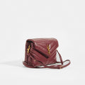 Toy LouLou Shoulder Bag in Dark Red Leather