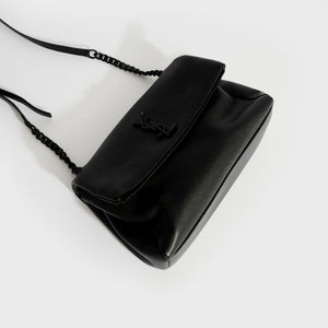 SAINT LAURENT West Hollywood Medium Shoulder Bag in Black with Black Hardware
