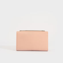 Load image into Gallery viewer, Rear view of the SAINT LAURENT Kate Tassel Chain Wallet in Pink