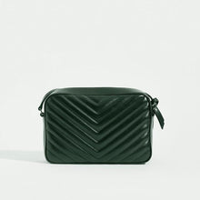 Load image into Gallery viewer, SAINT LAURENT Lou Camera Bag in Dark Green Matelassé Leather