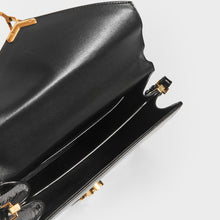 Load image into Gallery viewer, SAINT LAURENT Medium Cassandra Croc-effect Bag in Black