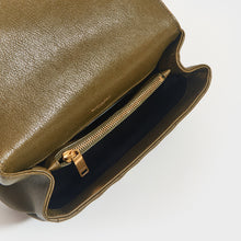 Load image into Gallery viewer, SAINT LAURENT Medium College Bag in Seaweed Green Leather