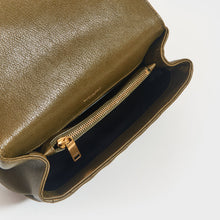 Load image into Gallery viewer, SAINT LAURENT Medium College Bag in Seaweed Green Leather [ReSale]