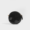 Vinyle Round Camera Bag in Black