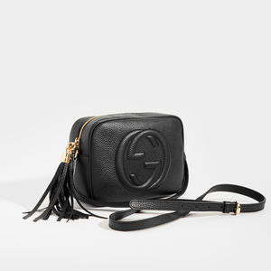 Soho small leather disco 2025 bag black