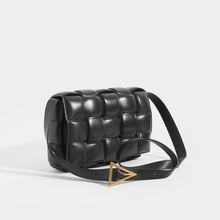 Load image into Gallery viewer, BOTTEGA VENETA Padded Cassette Bag in Nero Leather with Gold Hardware