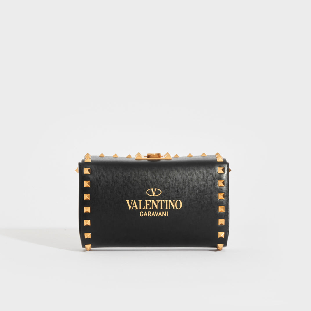 Valentino Rockstud Alcove Clutch Shoulder Bag