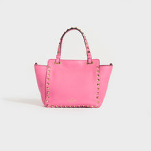 Load image into Gallery viewer, VALENTINO Garavani Mini Rockstud Leather Tote Bag in Dawn Pink