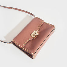 Load image into Gallery viewer, VALENTINO Garavani Small Rockstud Grained Leather Bag in Dark Nude