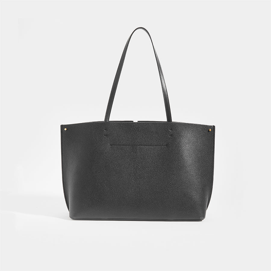 Rear of VALENTINO Garavani Fill Me Tote in Black Leather