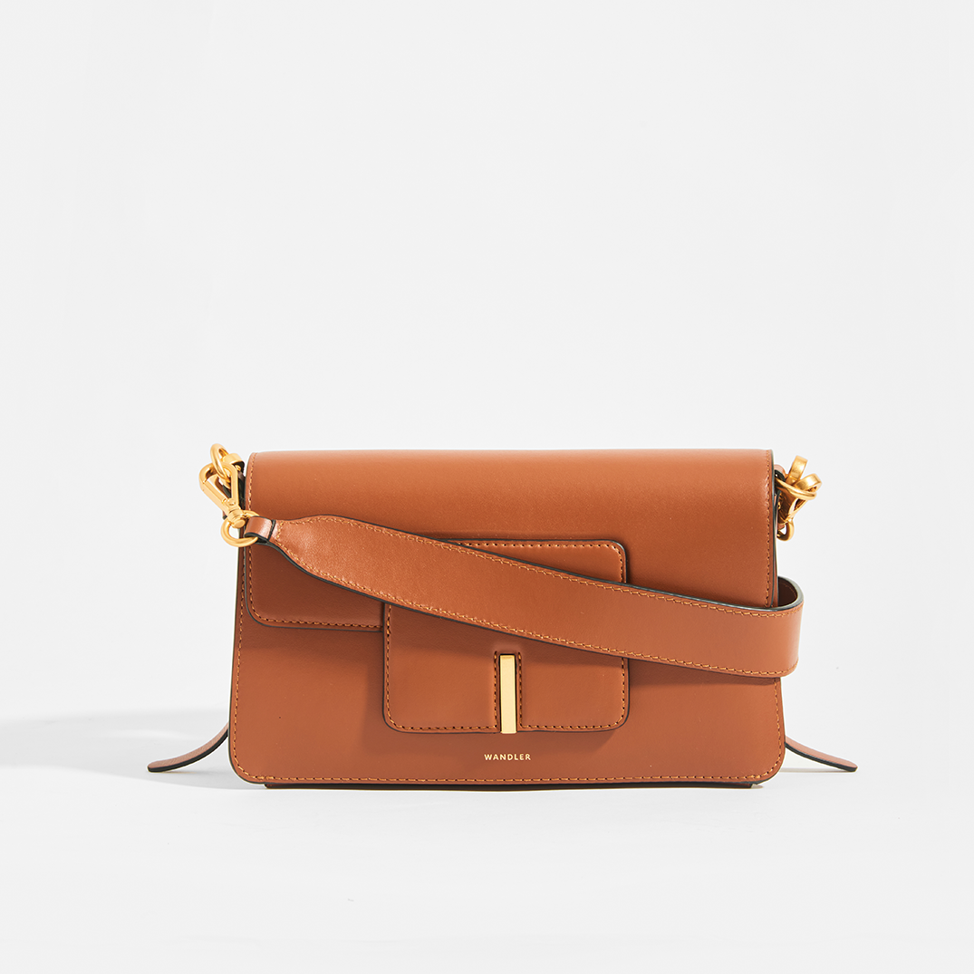 WANDLER Georgia Bag in Tan Leather | COCOON